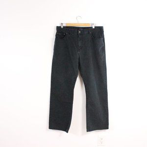 Mens Calvin Klein Washed Black Straight Leg Jeans